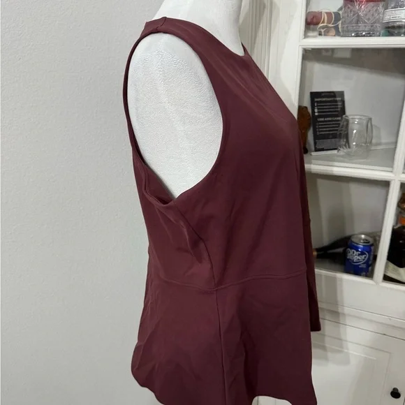 SPANX Brown Active Peplum Tank - Picture 5 of 8
